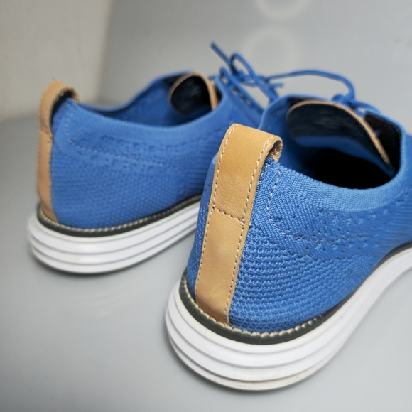 Cole Haan ØriginalGrand Stitchlite Wingtip Oxford  Pacific Blue Men's Size 13M - Picture 11 of 17